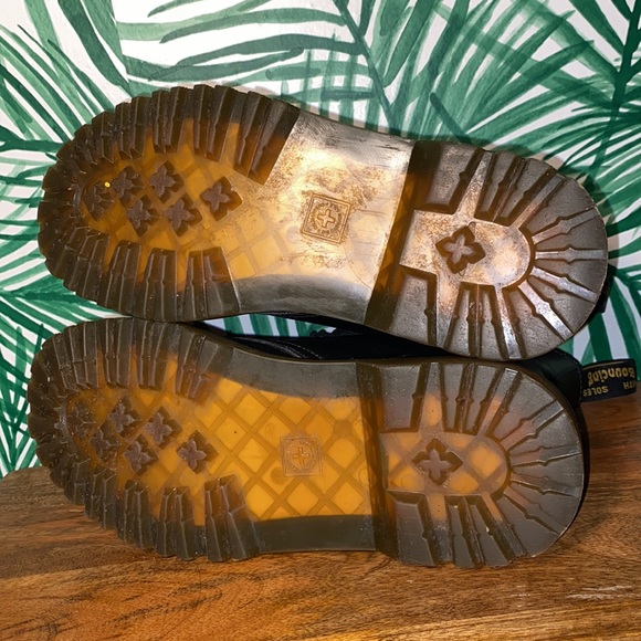 Dr Martens Luana Smooth Black Leather Combat Boots US Women’s 8 - Picture 7 of 11